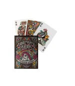کارت های باز شده Grateful Dead روی میز -